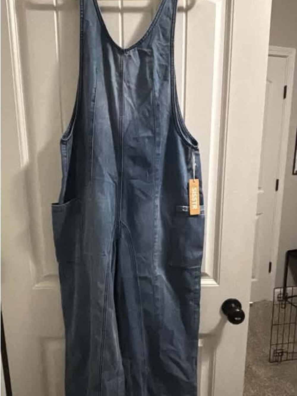 Women's Denim Overalls in Light Blue - Stylish Utility Style